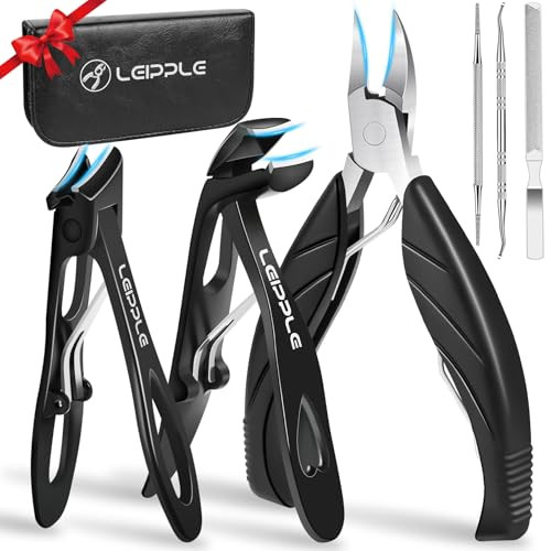 Leipple Toenail Clippers For Thick and Ingrown Nails Professional Nail Clipper Set