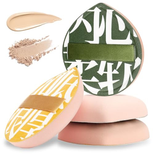 Mozeat Lens Pcs Korean Makeup Puff Soft Teardrop Makeup Setting Cosmetic Puff 4 Pcs