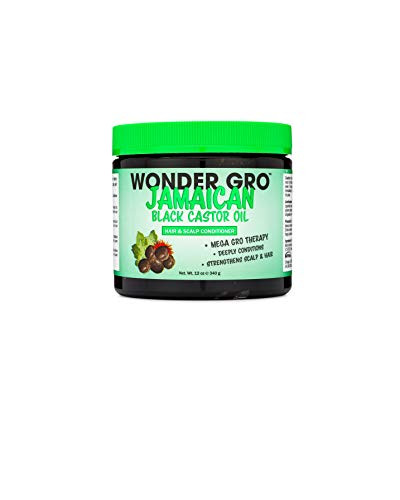 Wonder Gro Jamaican Black Castor Oil Hair Grease Styling Conditioner Great For Strengthening 12 Fl Oz