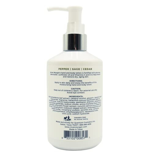 Niven Morgan Pepper Sage And Cedar Hand And Body Lotion 10.5 Fl Oz