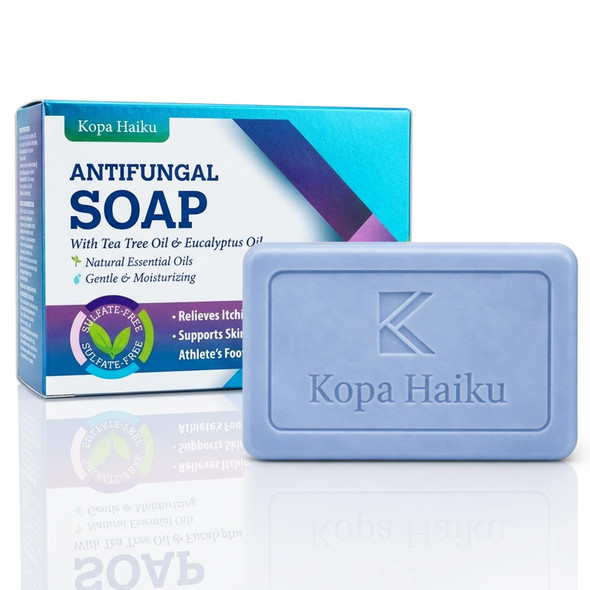 Kopa Haiku Antifungal Soap AntiFungal Skin Bar: Tea Tree Oil Soap Ideal For 4.4 Oz