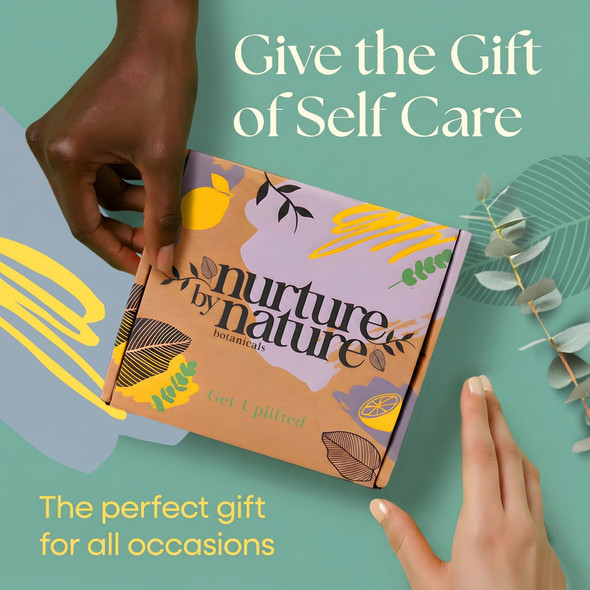 Nurture By Nature Botanicals Relax and Uplift Spa Kit For Women Birthday Gifts For Women 6 Piece