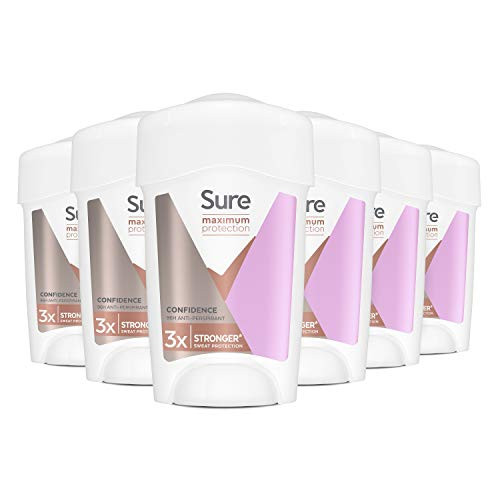 Sure Women Maximum Protection Confidence AntiPerspirant Cream Stick . Pack Of 6 45 Ml Pack Of 6