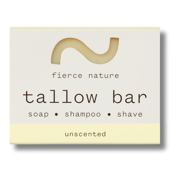 fierce nature Multi Use Pure Tallow Bar  Organic and  Natural Moisturising Bar for Face Body Hands and  Hair  Non Toxic Skincare Essential