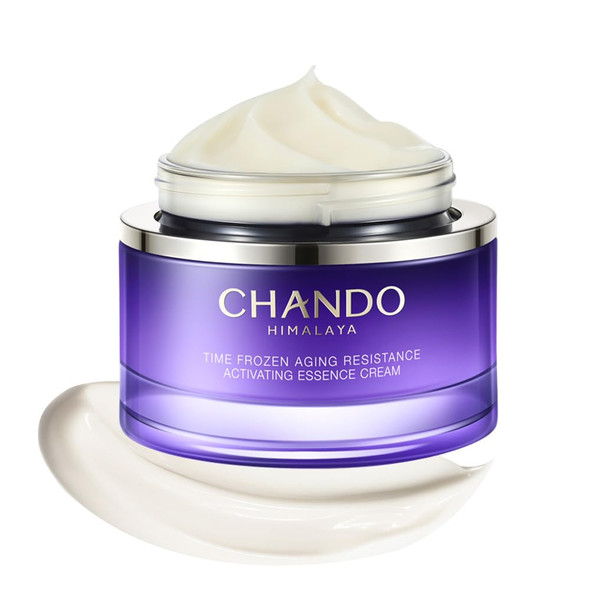 CHANDO HIMALAYA Glow Repair Face Cream Moisturizer with Peptides Probiotic Hyaluronic Acid Ceramides Niacinamide for Repairing Hydrating & Plumping Skin