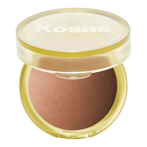 Kosas The Sun Show Glowy Warmth Baked Bronzer – Talc-Free Powder Bronzer for Face, Buildable Color, Natural Glow, Lightweight Finish