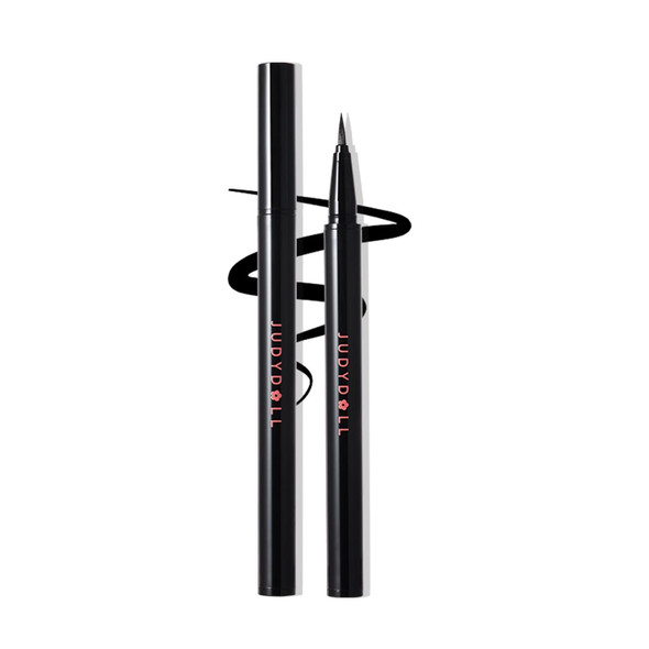 JUDYDOLL Intense Black Liquid Eyeliner Black Liquid Liner  Waterproof Smudge proof Long lasting Easy Glide and Ultra fine Brush Tip Skip free Lining Ideal for Cat Eyes and Wings Beginner Friendly