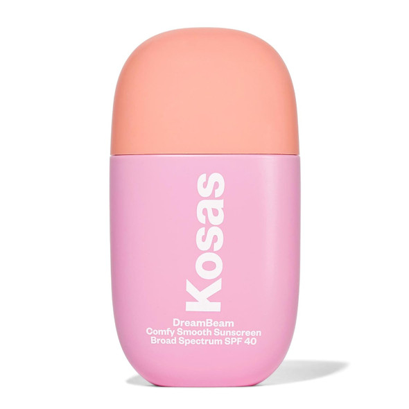 Kosas DreamBeam SPF 40 Mineral Sunscreen for Face + Makeup Prep – Lightweight Hydrating Sun Protection, 40 ml