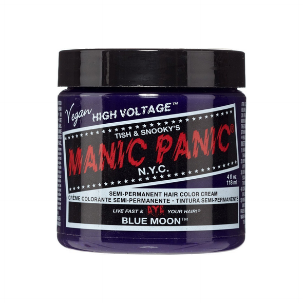 Manic Panic Semi-Permanent Hair Color Cream, Blue Moon 4 oz