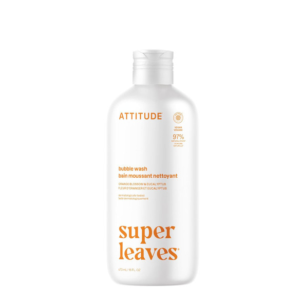 BIO SPECTRA ATTITUDE Bubble Bath EWG Verified Plant and Mineral Based Dermatologically Tested Vegan Body Care Products