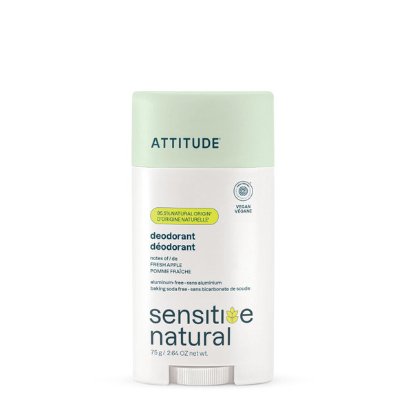 BIO SPECTRA ATTITUDE Deodorant for Sensitive Skin Aluminum Free & Baking Soda Free Gentle & Vegan Long Lasting Odor Protection