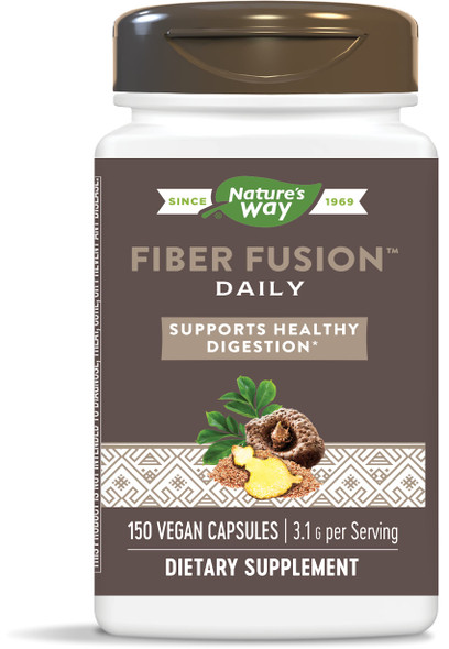 Enzymatic Therapy Fiber Fusion Daily gentle cleansing fiber, 3.1 g per serving, 150 Capsules