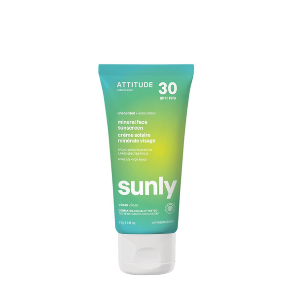 BIO SPECTRA ATTITUDE Mineral Sunscreen SPF 30 Zinc Oxide Broad Spectrum UVA/UVB Protection Face & Body