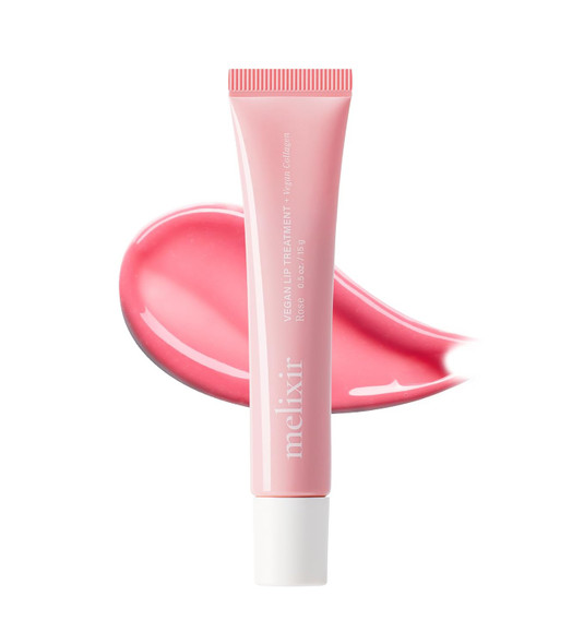 Melixir Vegan Lip Treatment Sheer Tinted Lip Balm for Instant Hydration and  Shine Moisturizing Lip Gloss Infused with Vegan Collagen and  Jojoba Oil Cruelty Free Korean Skincare