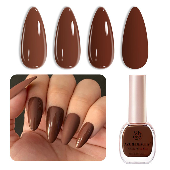 AZUREBEAUTY Chrome Quick Dry Nail Polish Shine Pearl Natural Lustrous Enamel  DIY Manicure & Pedicure with Chrome Finish  Shimmer pearl chrome texture subtle pink undertones