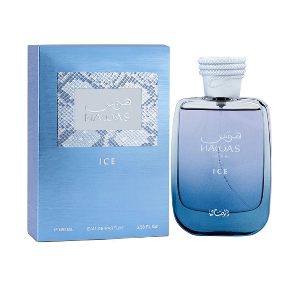 RASASI Hawas Ice for Men Eau de Parfum, 100ml(3.38 Oz) Premium Arabian Fragrance
