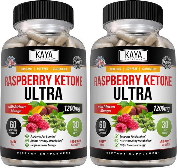 Kaya Naturals Keto Diet Raspberry Ketone - Weight Loss Supplement Appetite Control Boost Metabolism - 30 Count…