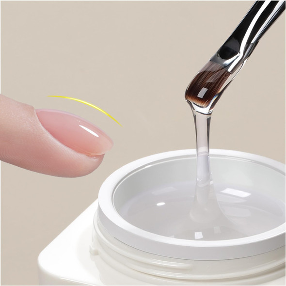 GAOY  Nail Strengthener Hard UV Gel Self-Leveling  Soak Off  Long Lasting