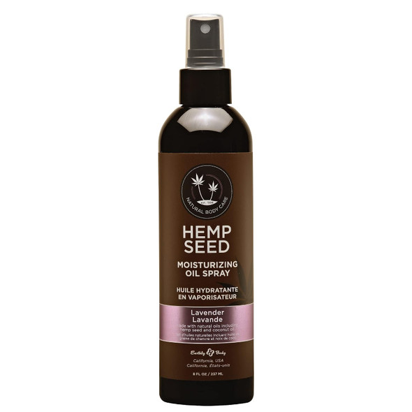 Hemp Seed Moisturizing Oil Spray 8 oz  Smooth Moisturize and Protect Skin  With Vitamin E + Hemp Seed Coconut and Avocado Oils Vegan Cruelty Free