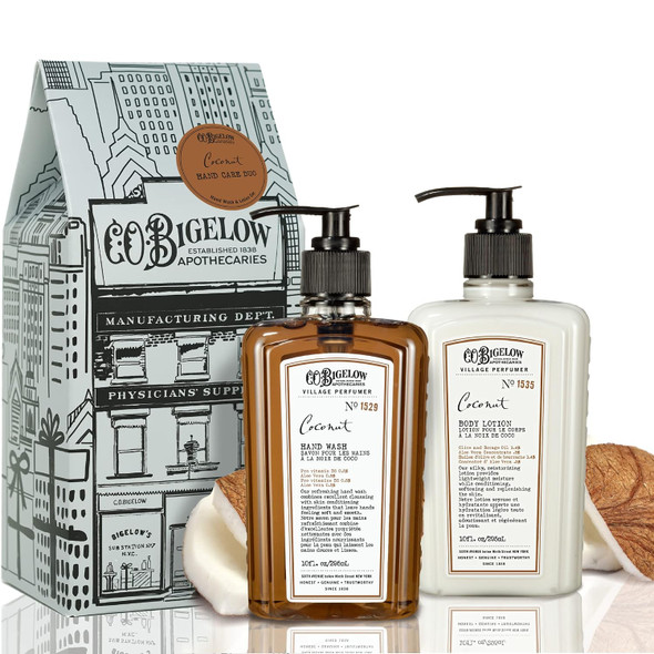C.O. Bigelow Apothecary Duo Hand Care Gift Set, Hand Wash & Body Lotion, Liquid Soap & Moisturizing Lotion, Set of 2, 10 Fl Oz