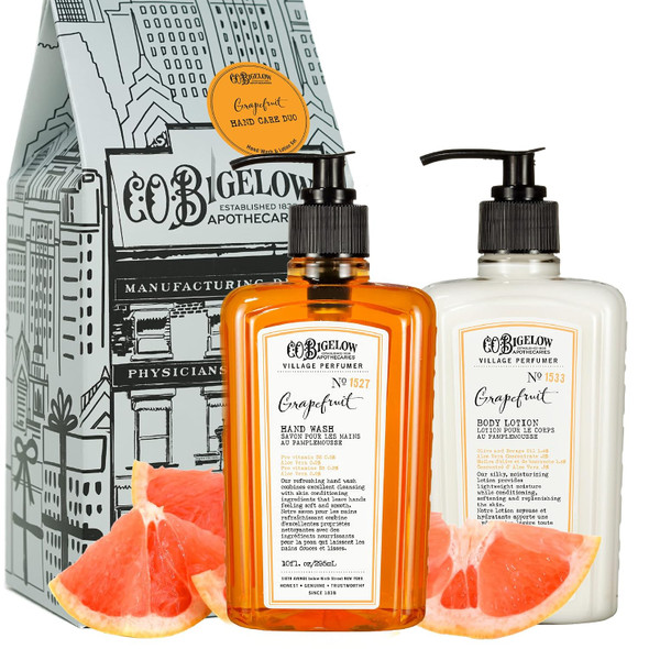 C.O. Bigelow Apothecary Duo Hand Care Gift Set, Hand Wash & Body Lotion, Liquid Soap & Moisturizing Lotion, Set of 2, 10 Fl Oz