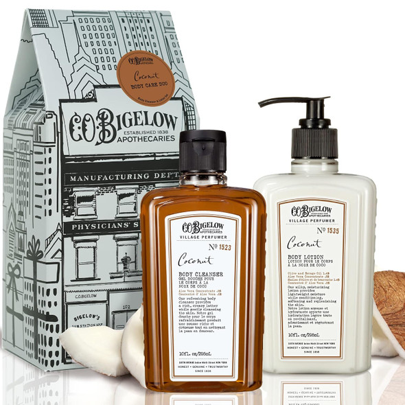 C.O. Bigelow Apothecary Duo Skin Care Gift Set, Body Wash & Body Lotion, Liquid Soap & Moisturizing Lotion, Set of 2, 10 Fl Oz