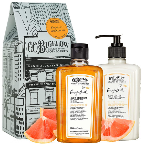 C.O. Bigelow Apothecary Duo Skin Care Gift Set, Body Wash & Body Lotion, Liquid Soap & Moisturizing Lotion, Set of 2, 10 Fl Oz
