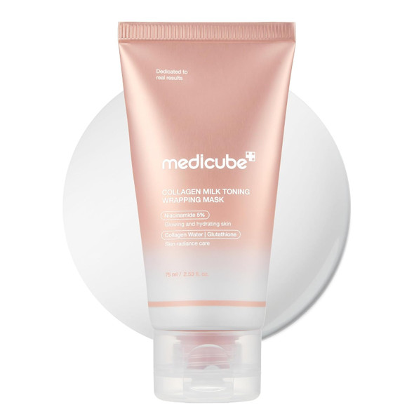 medicube Wrapping Mask PDRN Caffeine Overnight Peel Off Facial Mask | Firming, Depuffing & Hydration | Caffeine, Collagen For Refined, Glass Skin & Face Contour Support | Korean Skin Care, 2.53 fl.oz