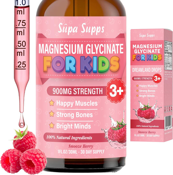 Supa Supps Kids Magnesium Glycinate - 30ml