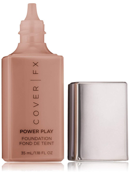 Cover FX Power Play Foundation: Full Coverage, Waterproof, Sweat-proof and Transfer-Proof Liquid Foundation For All Skin Types - 1.18 fl. oz.