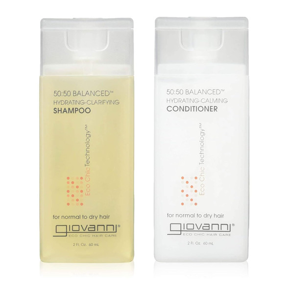 GIOVANNI Eco Chic Travel Size Hydrating Shampoo & Conditioner Set