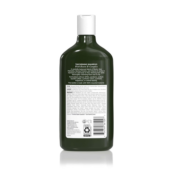 Avalon Organics All Natural Biotin B-Complex Therapy Shampoo, 11 Fl Oz