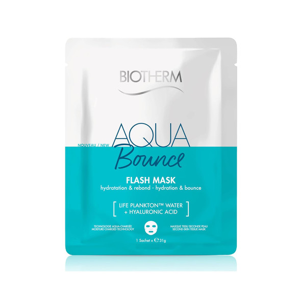 Biotherm Aquasource Flash Sheet Mask a Moisturizing Face Mask with Biotech Plankton