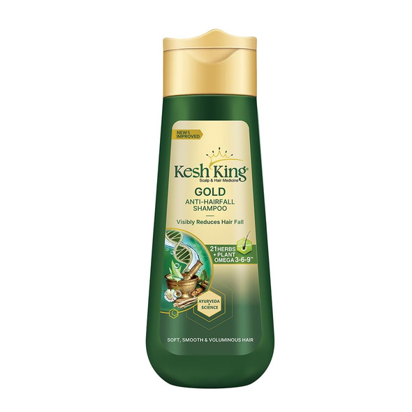 KESH KING Anti Hairfall Shampoo | with Ayurvedic Herbs & Aloe Vera | Provides Healthy Nourished Scalp | for Shiny Smooth Hair | 11.49 Fl Oz/340ml