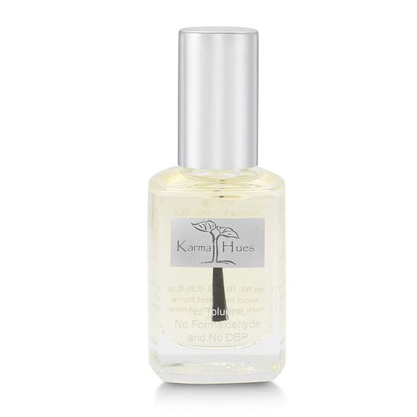 karma organic Deep Nutrition Nail Polish Strengthener - Nail Ridge Filler Base Coat Polish for Thin & Damaged Nails, Non-Toxic, Vegan & Cruelty Free