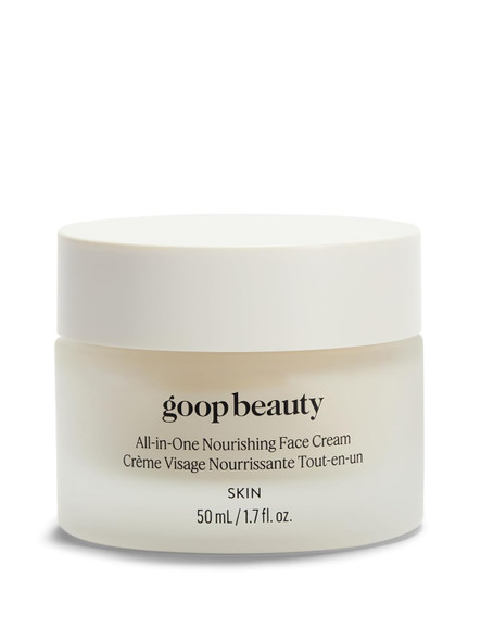 goop Beauty Nourishing Face Cream Improves Firmness Elasticity and Brightness Botanicals Ceramides and Squalane Anti Wrinkle Moisturizer  1.7 fl oz