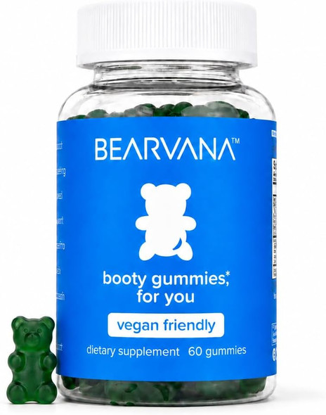 BEARVANA Peach Support Women’s Multivitamin Gummies - Includes Herbal Extracts & Essential Vitamins - Berry Flavor - 60 Gummies