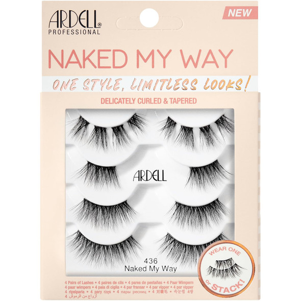 Ardell Naked Lashes  Ultra Light Natural Eyelashes with Clear Invisiband