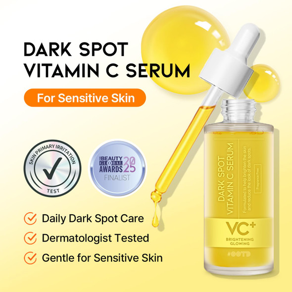 #OOTD Vitamin C Facial Serum for a Radiant, 1.69 fl oz | Korean Skincare | Radiant skin vitamin serum for face; defends against free radicals, fades dark spots & smooths texture for youthful glow