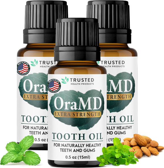 OraMD  Strength Tooth Oil Max Gum Disease Treatment  Clinically Tested Gingivitis Treatment Periodontal Disease Treatment Sensitive Teeth and Gums All Natural Dry Mouth Relief