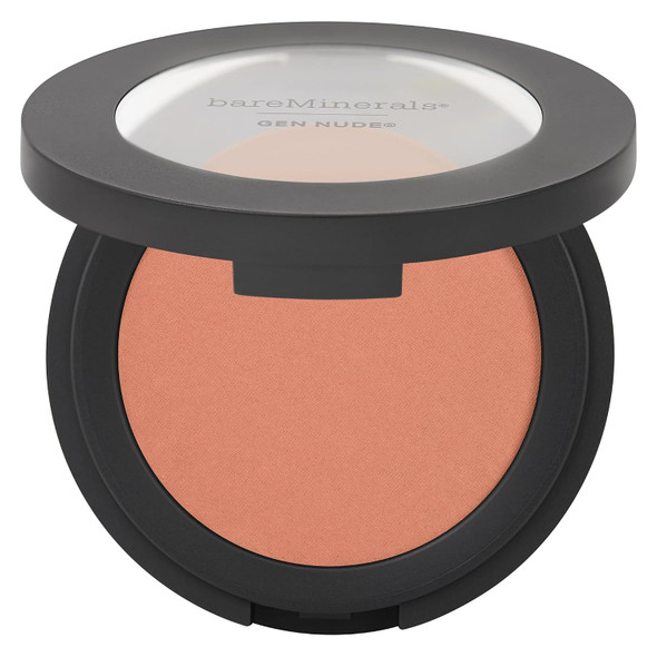 bareMinerals Gen Nude Powder Blush, Mineral-Based Pressed Blush Powder, All Day Wear, Buildable Coverage, Matte Soft Focus Finish, Talc-Free, Vegan - 0.21 Ounce