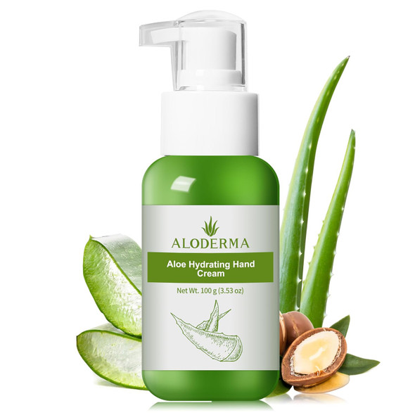 Aloderma Aloe Hydrating Hand Cream Non Greasy Lotion for Dry Skin