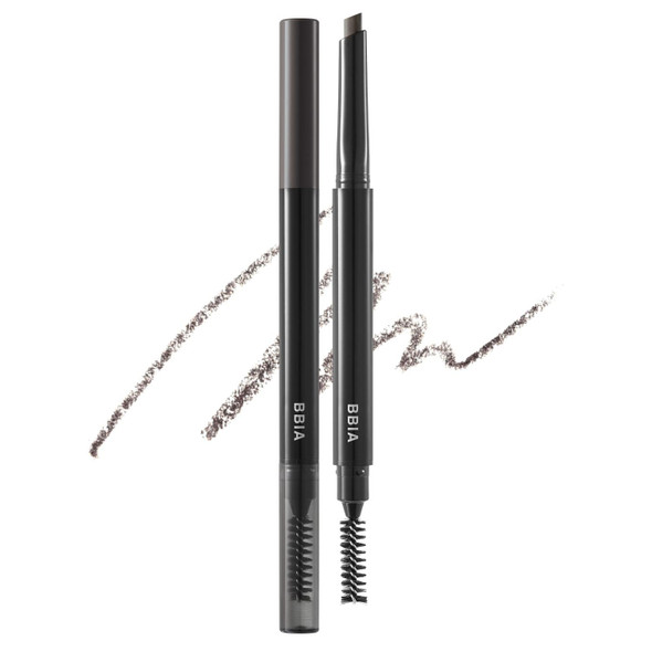 BBIA Last Auto Eyebrow Pencil 5 Colors – No Sebum Brow Definer Retractable Pencil with Dual-Sided Brush Waterproof Longlasting Shape & Define & Fill Eye Brow Vegan Korean Makeup