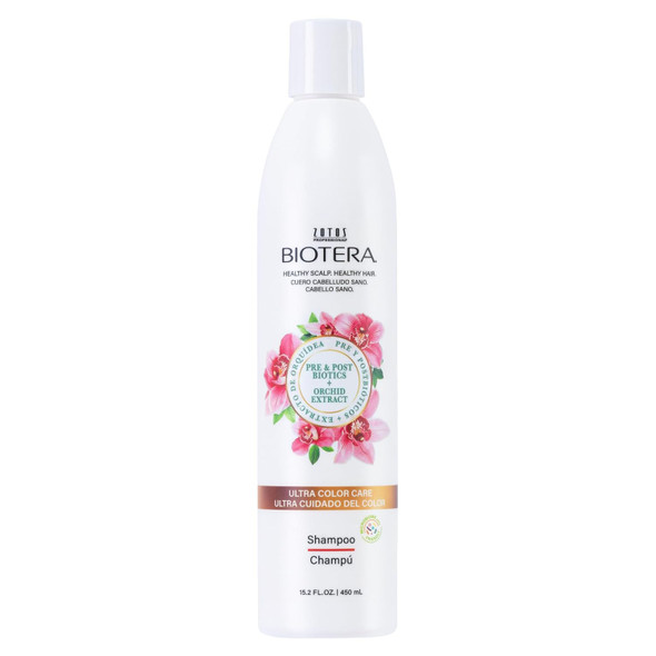 Biotera Ultra Color Care Shampoo for Vivid ColorTreated Hair  Protects and Extends Vibrancy with Coconut and Orchid Extract Enhances Shine and Softness Sulfate-Free Vegan