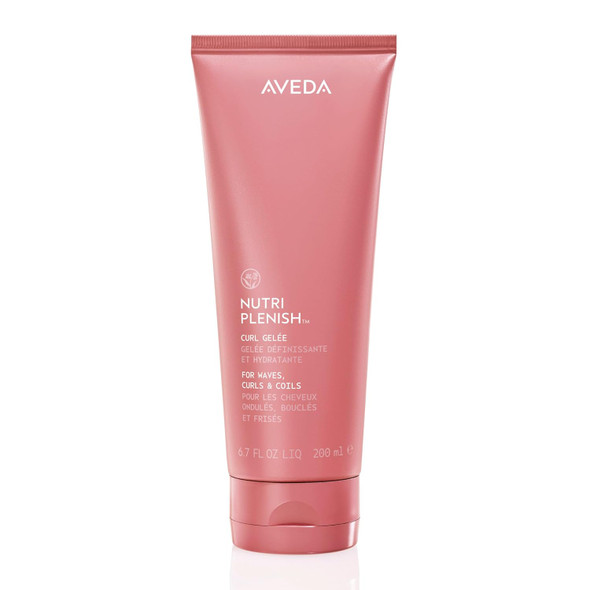 Aveda Nutriplenish Curl Gelée  Moisturizing Styling Gel for Medium to Thick Coily Curly Wavy Hair Reduces Frizz Elongates Curls and Coils