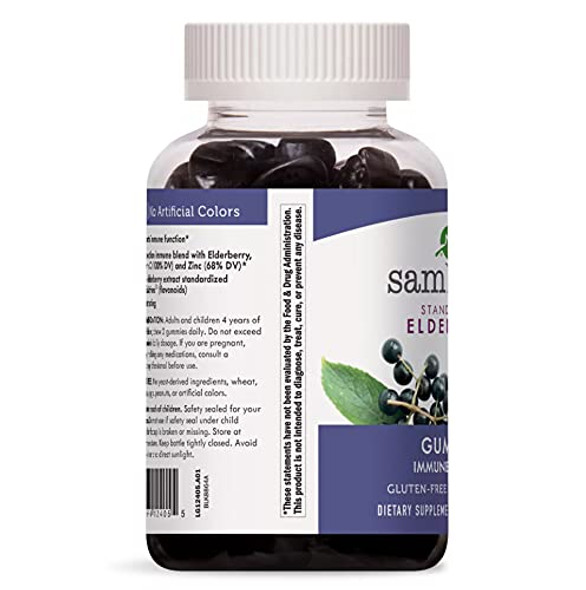 Sambucus Elderberry Gummies Herbal Supplements, 120 Count