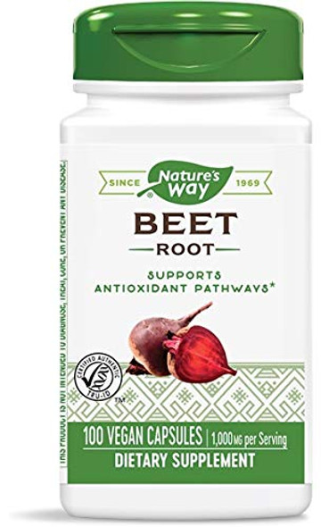 Nature's Way Beet Root 500 mg, 100 Capsules, Pack of 2