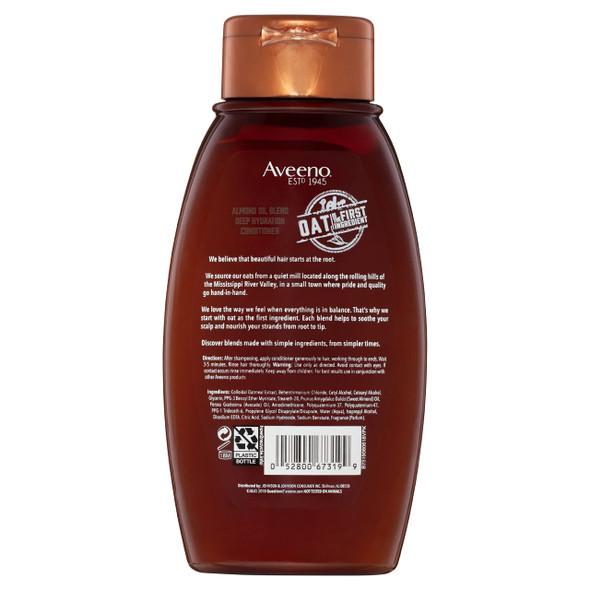 Almond Oil Blend Sulfate Free Conditioner with Avocado Oil  Paraben and Dye Free 12 Fl Oz