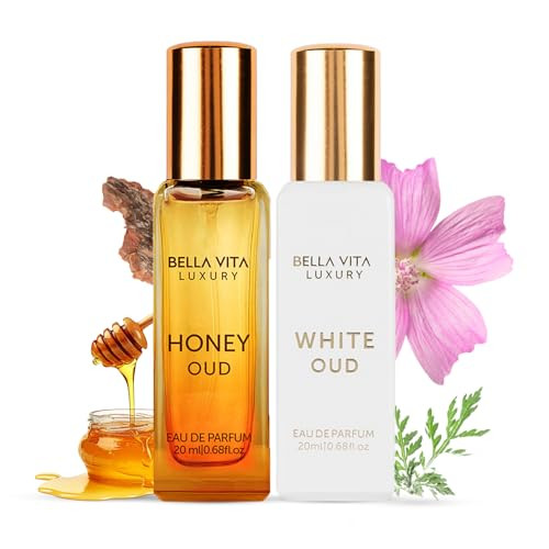 Bella Vita Luxury Bellavita Luxury Honey Oud And White Oud Travel Size Edition Perfumelonglasting Mini Perfumesnotes Patchouli Honey Musk And Amber Notespocket Size Perfume 20 Ml