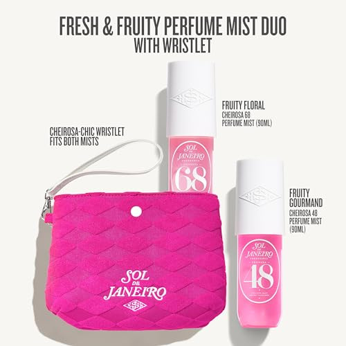 Sol De Janeiro Giftable Settwo Travel Size Hair And Body Fragrance Mist With Pink Pouchcheirosa 68 And Cheirosa 48 Eaamazon Exclusive 72 Value 3 Fl Oz